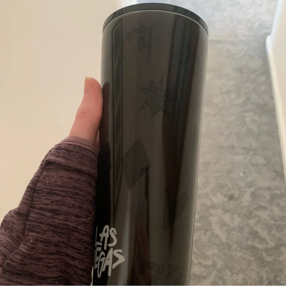 Starbucks Las Vegas Stainless Steel Metal Cold Cup Collectible 16oz | NO STRAW